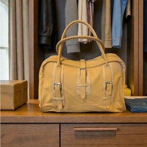 NWOT Stylish Tan Travel Bag